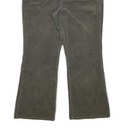 LAUREN RALPH LAUREN Womens Regular Olive & Brown Regular Fit Straight Leg