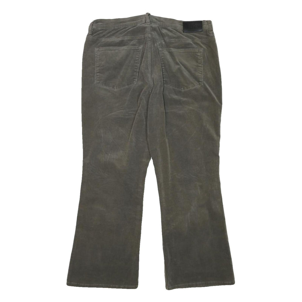 LAUREN RALPH LAUREN Womens Regular Olive & Brown Regular Fit Straight Leg