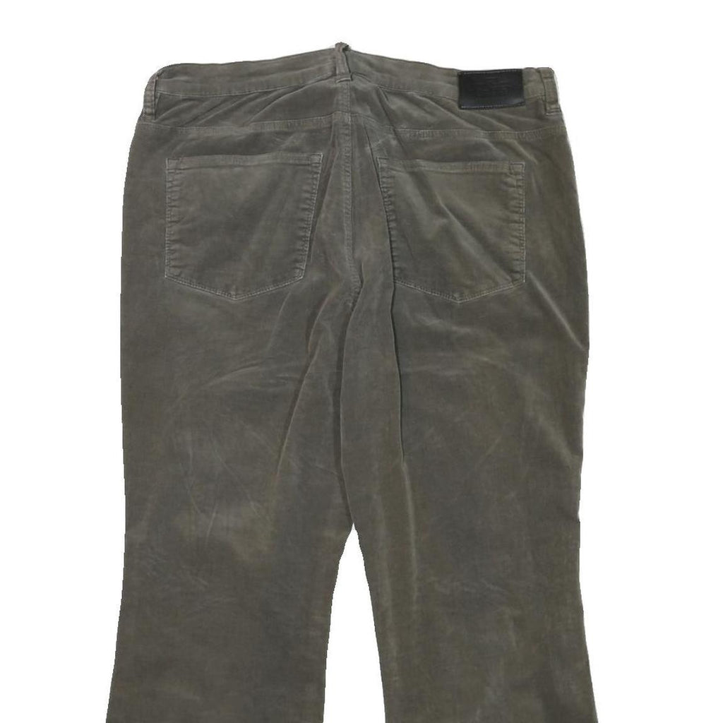 LAUREN RALPH LAUREN Womens Regular Olive & Brown Regular Fit Straight Leg