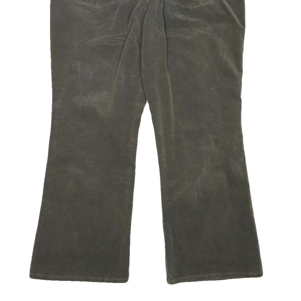 LAUREN RALPH LAUREN Womens Regular Olive & Brown Regular Fit Straight Leg