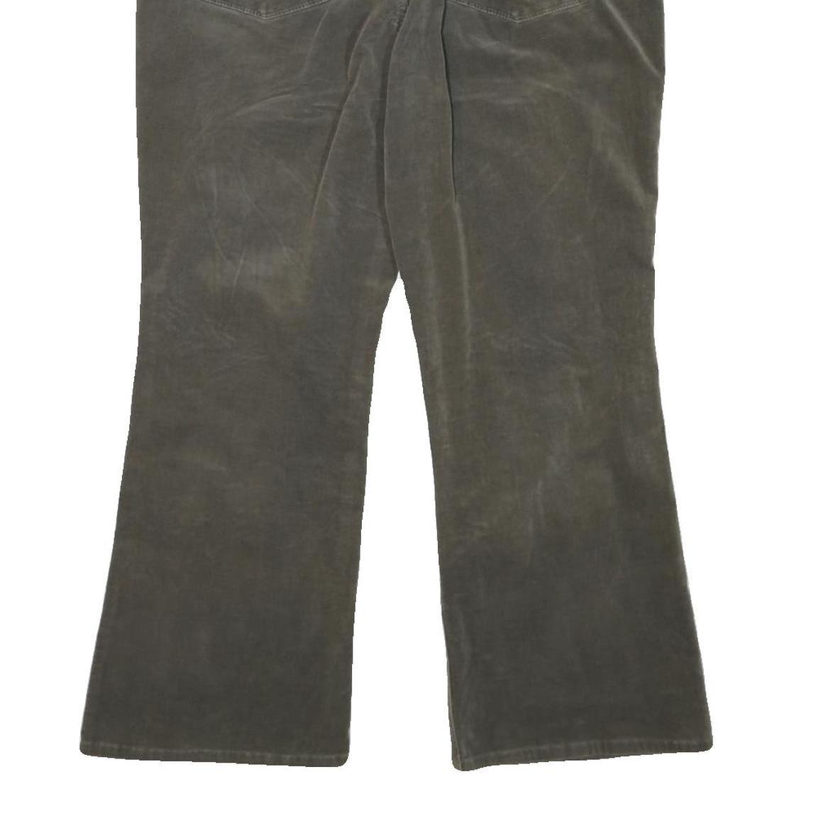 LAUREN RALPH LAUREN Womens Regular Olive & Brown Regular Fit Straight Leg