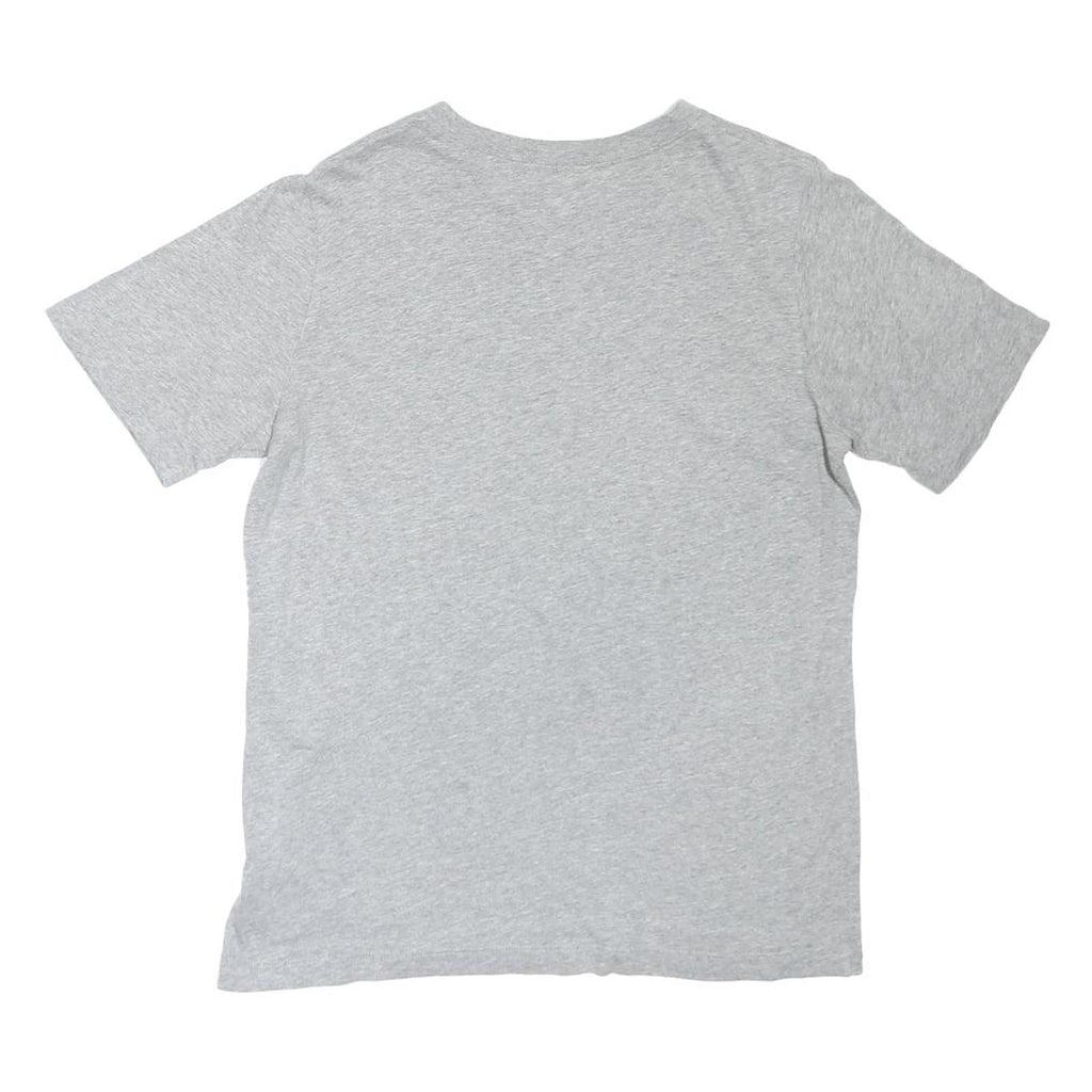 NIKE Boys Grey XL Graphic T-Shirt Short Sleeve Crew Neck Cotton Blend