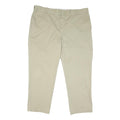 DICKIES Mens Cotton Blend Beige Regular Fit Straight Leg Trousers W44 L29