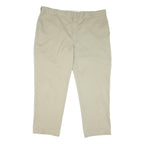 DICKIES Mens Cotton Blend Beige Regular Fit Straight Leg Trousers W44 L29