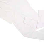 Mens White Cotton Blend Dungarees L W38 L30 Long Sleeve Button Closure Plain