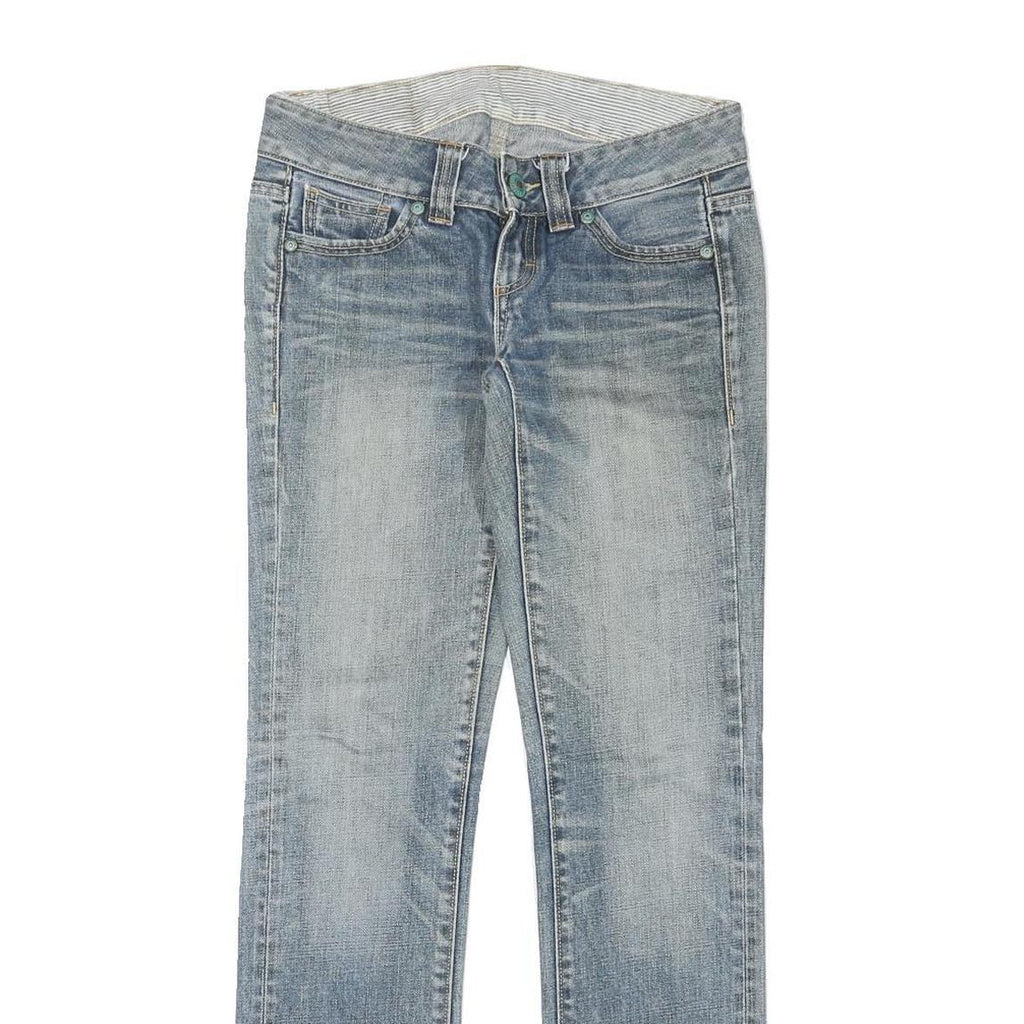 LEVI'S Womens Jeans Blue Slim Straight Denim Medium W29 L30 Stylish Faded Look