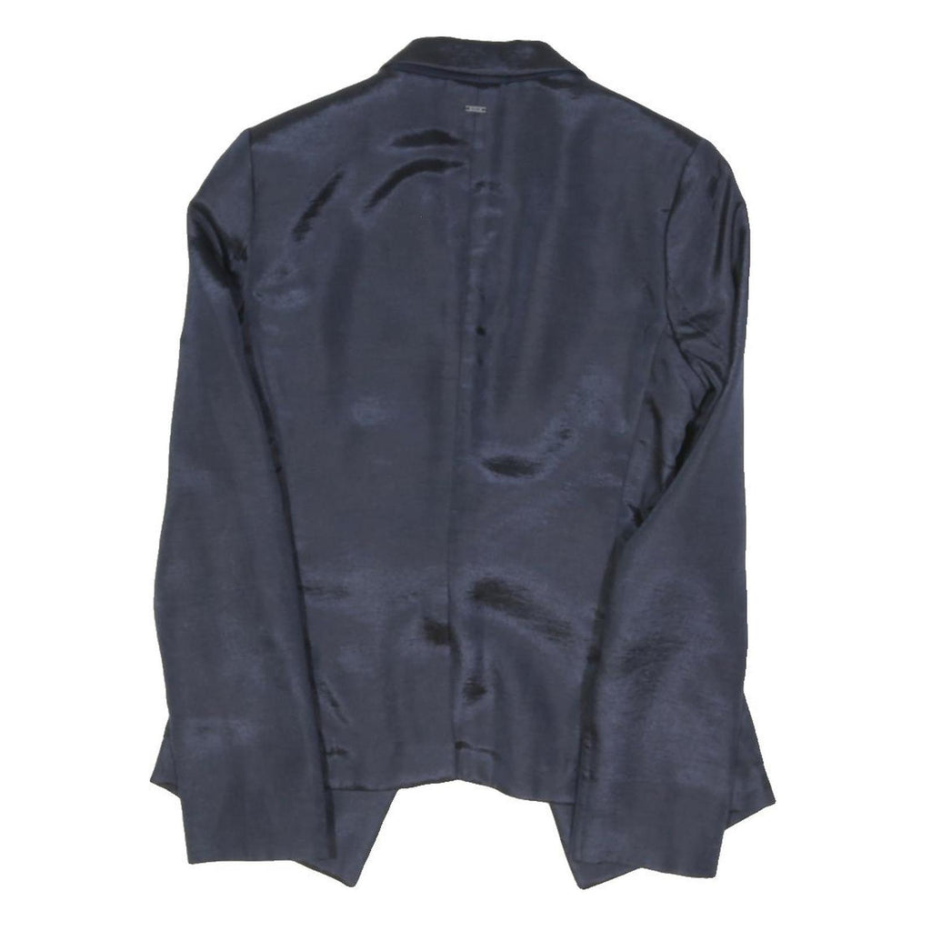 G-STAR Womens Blue Blazer Jacket XS Polyester Blend Tailored Button Closure