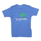 HANES Womens Blue Tanglewood Graphic T-Shirt M Crew Neck Short Sleeve Cotton