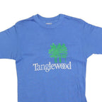 HANES Womens Blue Tanglewood Graphic T-Shirt M Crew Neck Short Sleeve Cotton