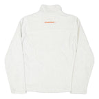 PATAGONIA Womens White Fleece Jacket M Polyester Blend Zip Plain Warm Outdoor