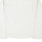 PATAGONIA Womens White Fleece Jacket M Polyester Blend Zip Plain Warm Outdoor