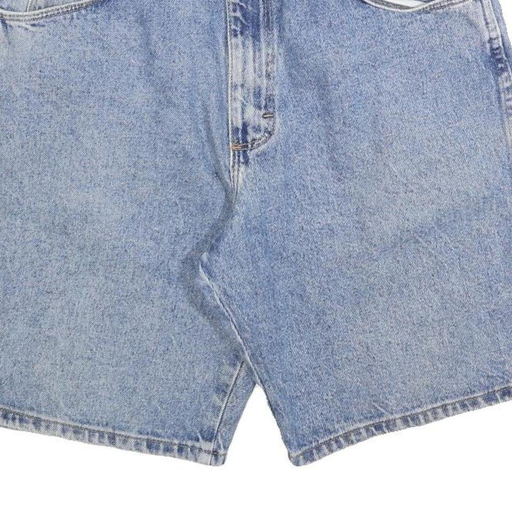 WRANGLER Mens Denim Blue Cotton Shorts M W33 Classic Fit Button Closure