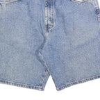 WRANGLER Mens Denim Blue Cotton Shorts M W33 Classic Fit Button Closure