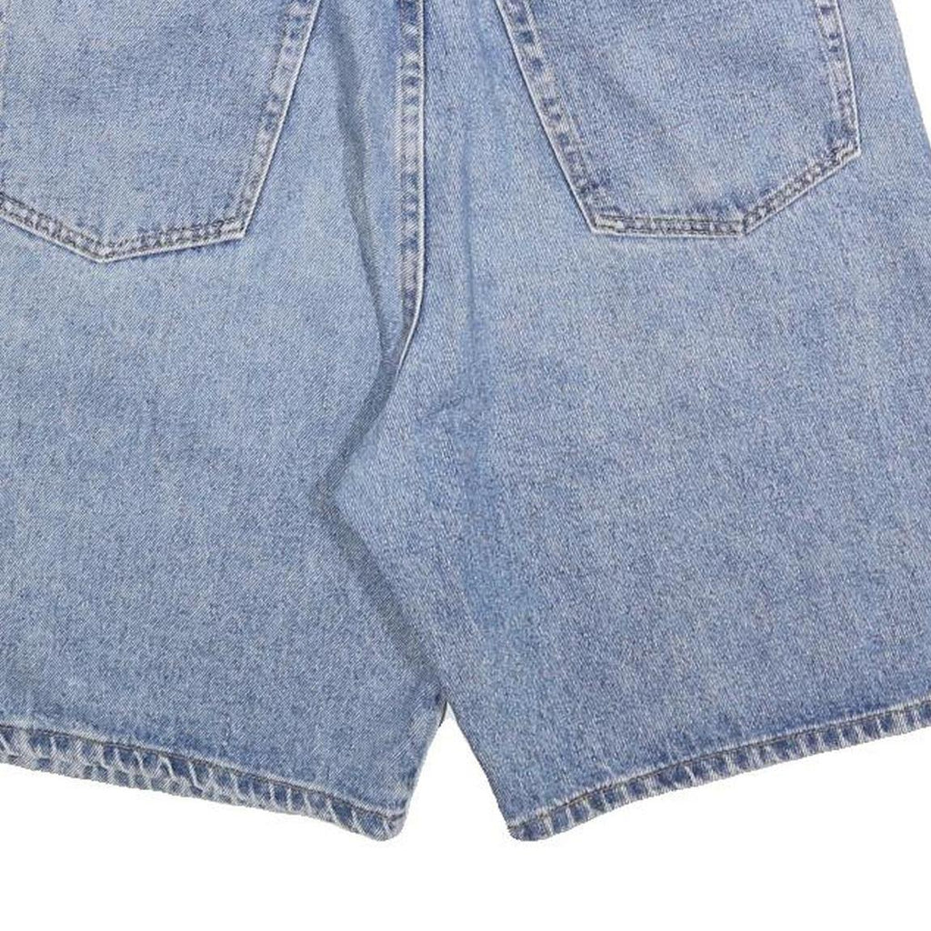 WRANGLER Mens Denim Blue Cotton Shorts M W33 Classic Fit Button Closure