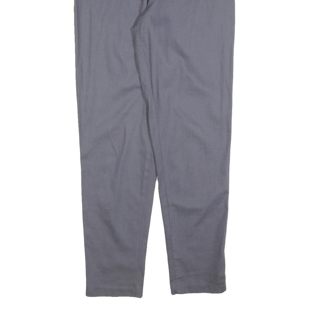 VINTAGE STUDIO Womens Cotton Blend Grey Regular Fit Straight Leg Trousers W30