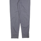 VINTAGE STUDIO Womens Cotton Blend Grey Regular Fit Straight Leg Trousers W30
