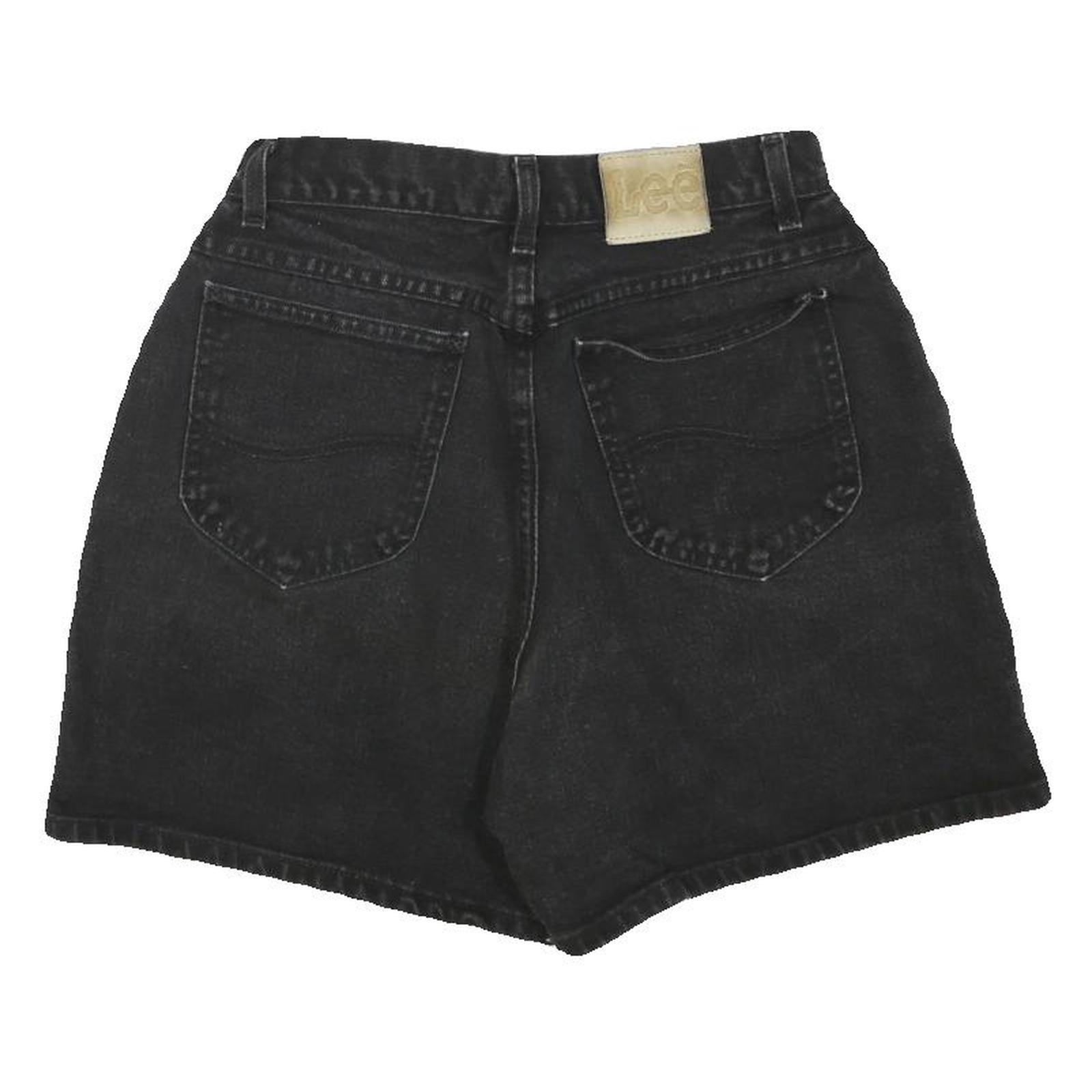LEE Mens Black Casual Shorts M W28 Cotton Blend Denim Comfortable Fit