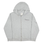 TIMBERLAND Mens Grey Zip Up Hoodie XL Cotton Blend Casual Sweatshirt