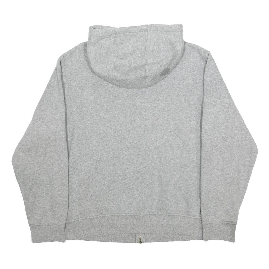TIMBERLAND Mens Grey Zip Up Hoodie XL Cotton Blend Casual Sweatshirt