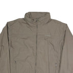 COLUMBIA Mens Beige Outdoor Jacket XL Polyester Blend Plain Zip Casual