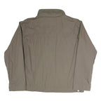 COLUMBIA Mens Beige Outdoor Jacket XL Polyester Blend Plain Zip Casual