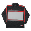 SPORT POINT Mens Black & Grey Zip Neck XL Polyester Blend Sweatshirt Sportswear