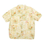 OCEAN & COAST Mens Cream Tropical Print Shirt XL Summer Beach Holiday Casual