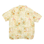 OCEAN & COAST Mens Cream Tropical Print Shirt XL Summer Beach Holiday Casual