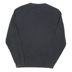 CHAMPION Mens Black Crew Neck S Cotton Blend Pullover Sweatshirt Classic