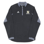 ADIDAS Mens Black & Grey Baseball Track Jacket S Polyester Blend Zip