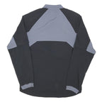ADIDAS Mens Black & Grey Baseball Track Jacket S Polyester Blend Zip