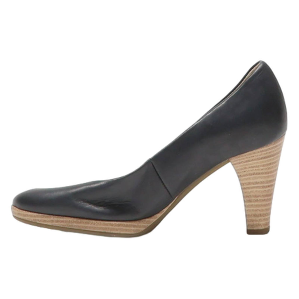 GABOR Court Heels Black Leather Womens UK 2.5