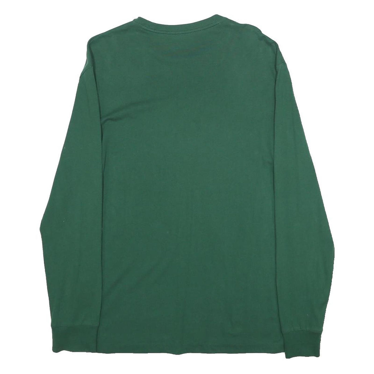 POLO RALPH LAUREN Mens Green T-Shirt S Long Sleeve Crew Neck Cotton Classic