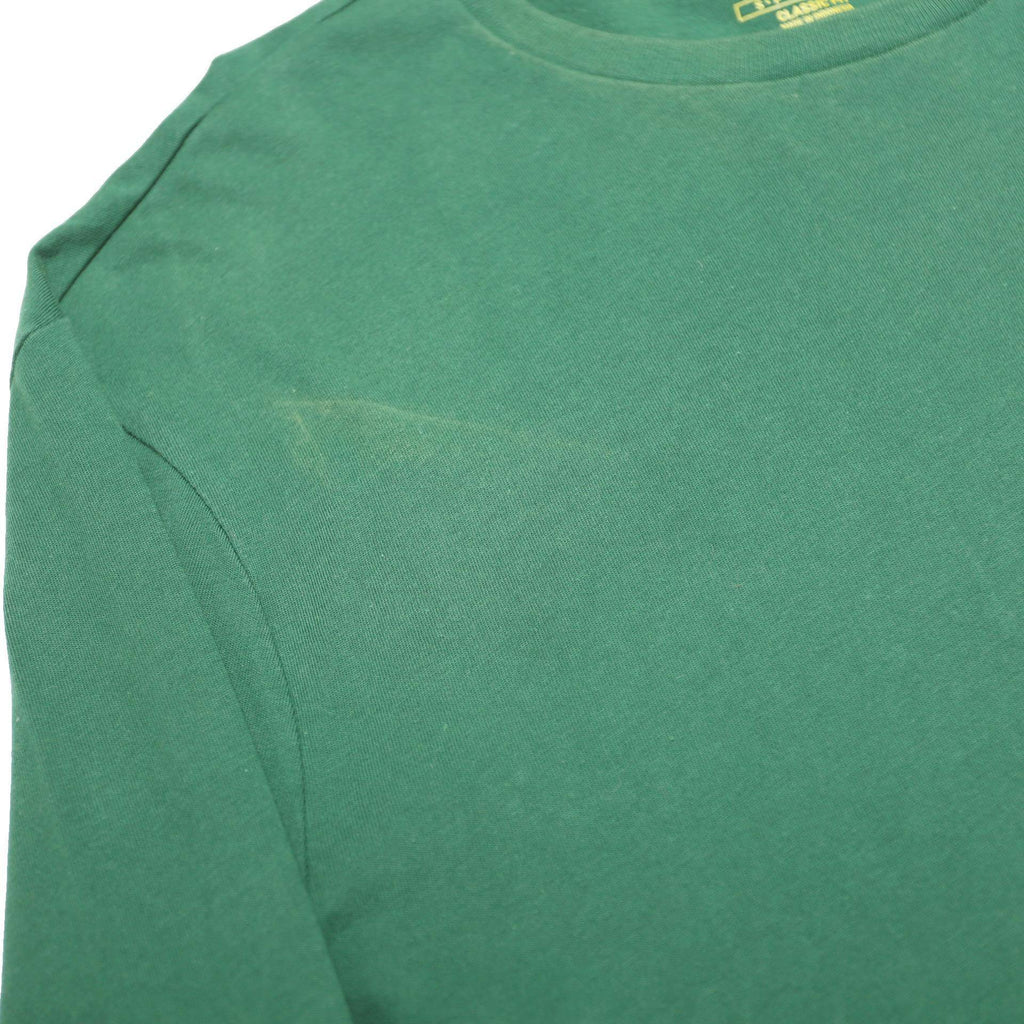 POLO RALPH LAUREN Mens Green T-Shirt S Long Sleeve Crew Neck Cotton Classic