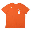 NIKE Mens Orange L Graphic T-Shirt Short Sleeve Crew Neck Sports Casual