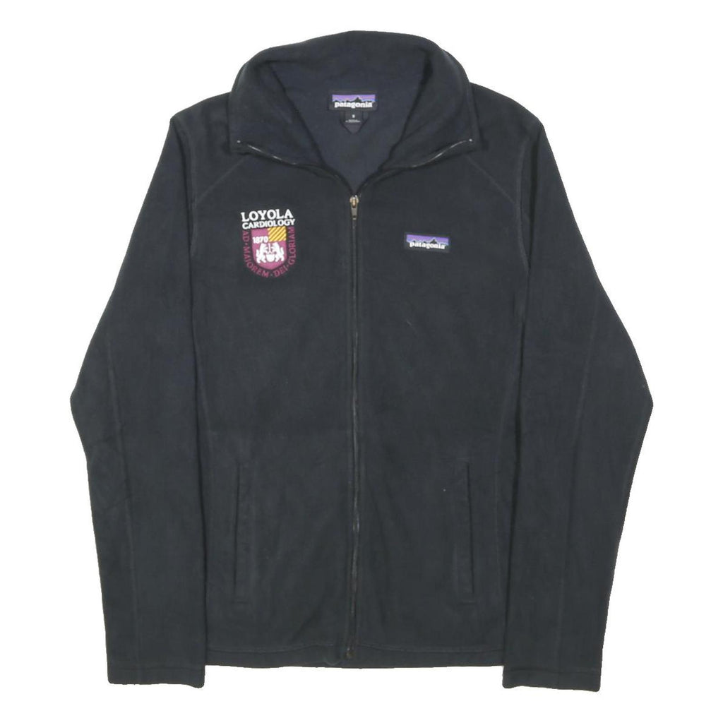 PATAGONIA Womens Black Loyola Cardiology Fleece Jacket S Polyester Blend Zip