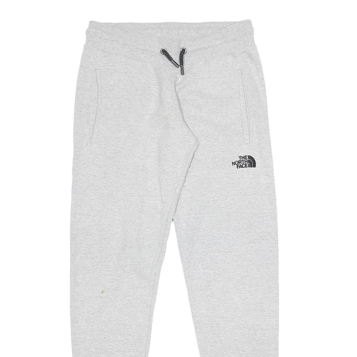 THE NORTH FACE Womens Joggers Grey M W27 L31 Cotton Blend Drawstring Casual