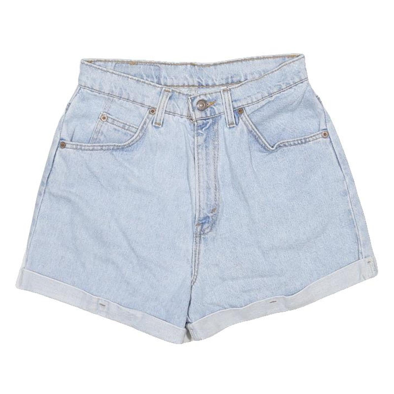 LEVI'S Womens Denim Light Blue Casual Shorts S W26 Cotton High Waist