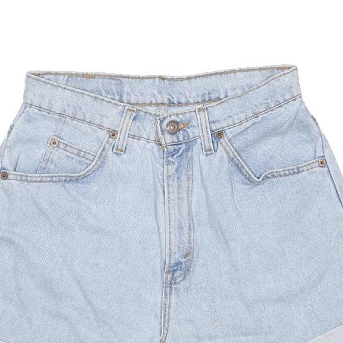 LEVI'S Womens Denim Light Blue Casual Shorts S W26 Cotton High Waist
