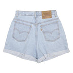 LEVI'S Womens Denim Light Blue Casual Shorts S W26 Cotton High Waist