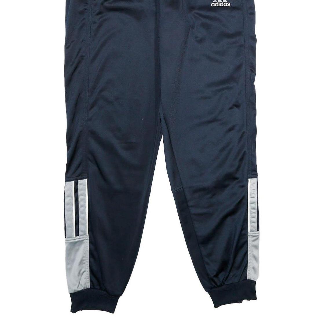 ADIDAS Mens Joggers Navy Blue & Grey Regular Tapered L W28 L32 Sports Activewear
