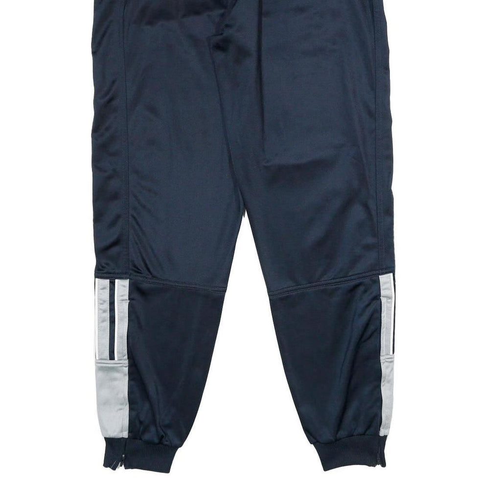 ADIDAS Mens Joggers Navy Blue & Grey Regular Tapered L W28 L32 Sports Activewear