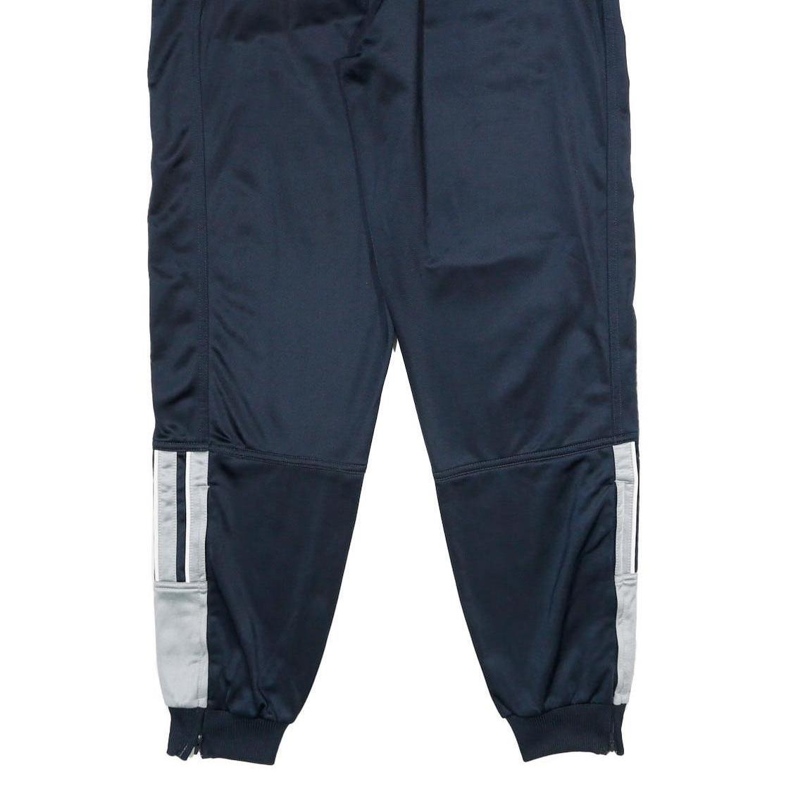 ADIDAS Mens Joggers Navy Blue & Grey Regular Tapered L W28 L32 Sports Activewear