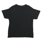 POETIC JUSTICE Mens Black Graphic T-Shirt L Short Sleeve Crew Neck Tupac Print