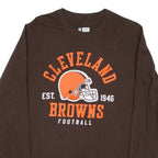 NFL Cleveland Browns Mens T-Shirt Brown Long Sleeve USA M