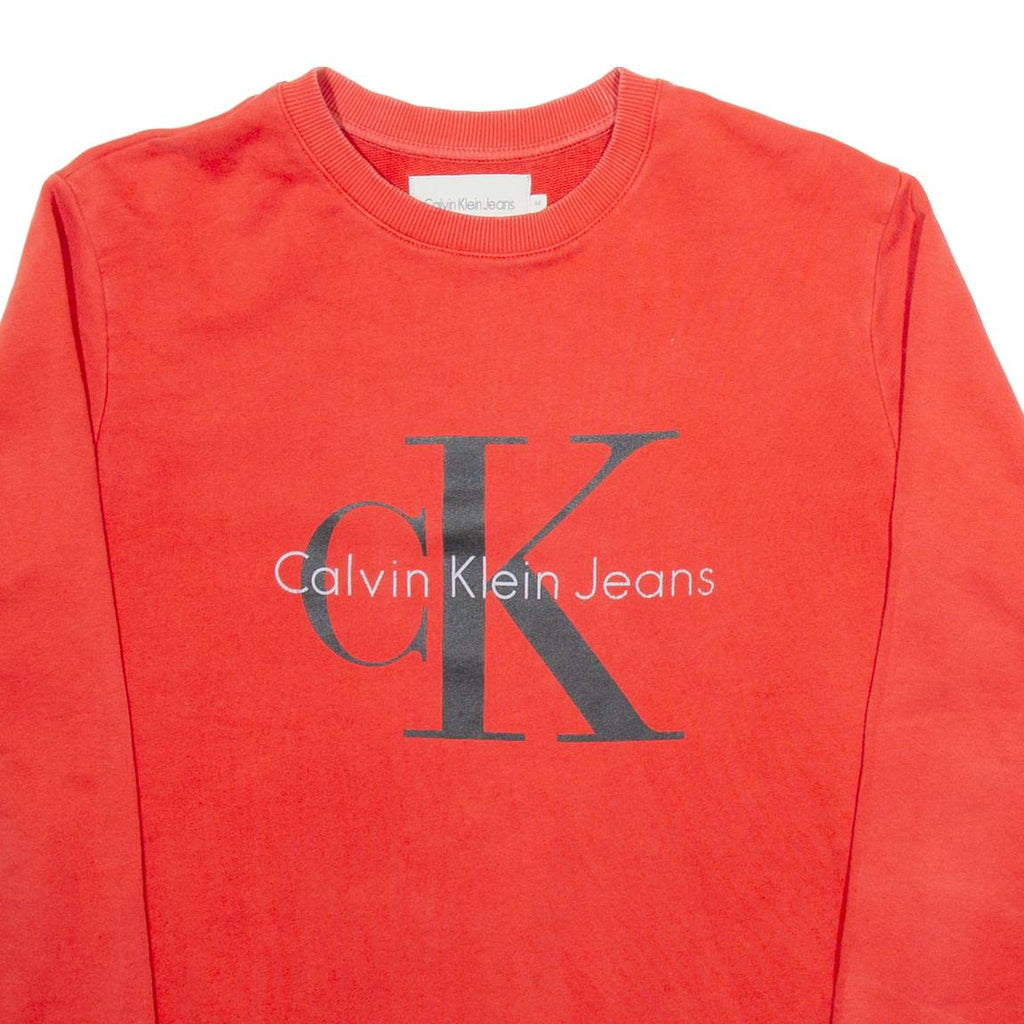 CALVIN KLEIN JEANS Mens Sweatshirt Red M