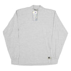 RUSSELL ATHLETIC Mens Grey Long Sleeve Crew Neck Cotton T-Shirt M Casual