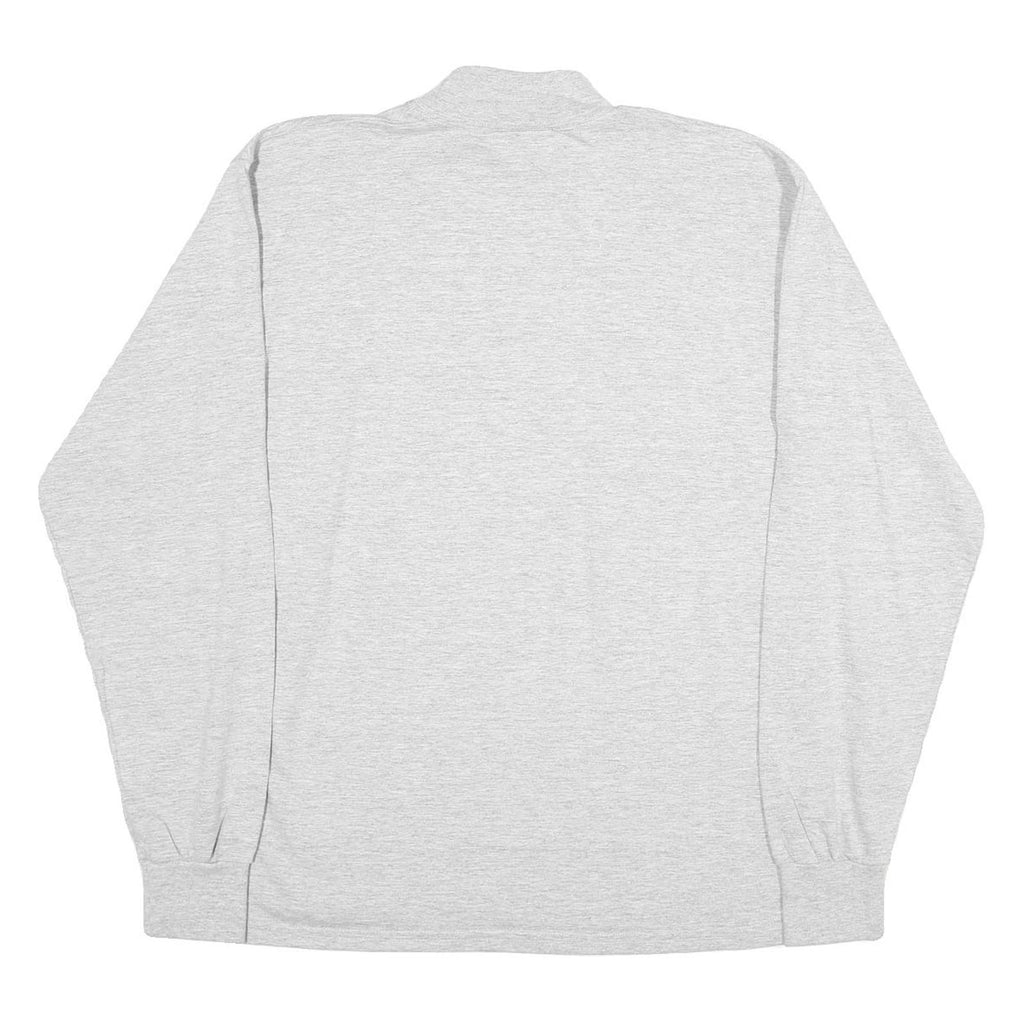 RUSSELL ATHLETIC Mens Grey Long Sleeve Crew Neck Cotton T-Shirt M Casual