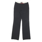 TOMMY HILFIGER Womens Black Regular Fit Straight Leg Trousers W28 L30