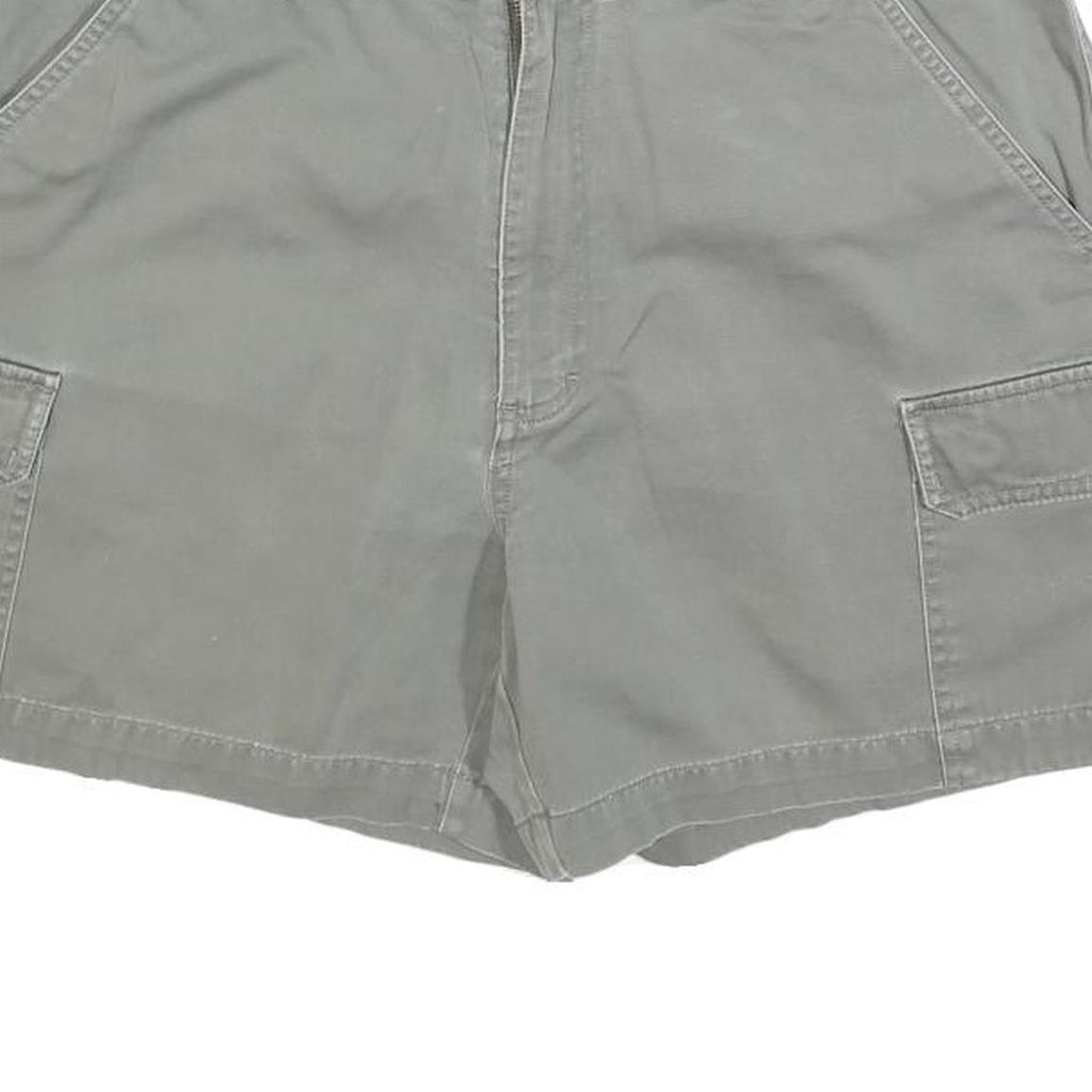 NAUTICA Womens Grey Cargo Shorts M W34 Cotton Blend Comfortable Casual